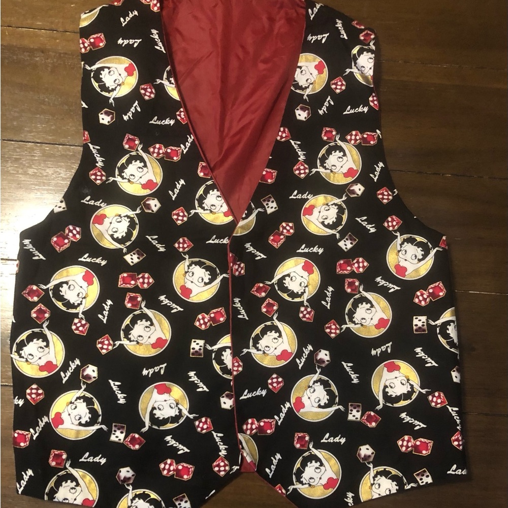 Vintage Handmade Betty Vest Adjustable Size Large - XLarge